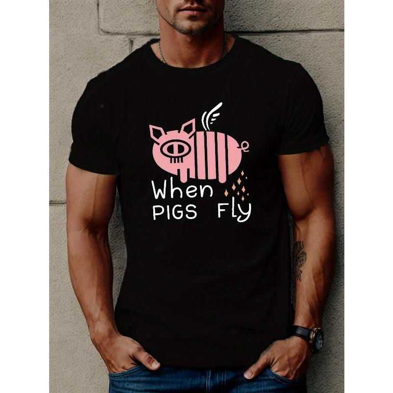 European sizes Piggy Print T Shirt, Tees for Men, Casual Short Sleeve T-shirt for Summer 4XL чорний
European sizes Piggy Print T Shirt, Tees for Men, Casual Short Sleeve T-shirt for Summer 4XL чорний