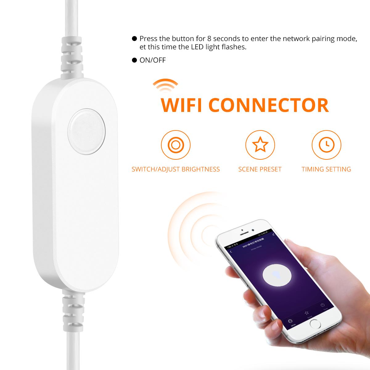 Tuya Smart Life WiFi COB светодиодная лента 24 В беспроводной пульт дистанционного управления с регулируемой яркостью светодиодная подсветка для шкафа с телевизором Alexa, Google Home 5M Kit
Tuya Smart Life WiFi COB светодиодная лента 24 В беспроводной пульт дистанционного управления с регулируемой яркостью светодиодная подсветка для шкафа с телевизором Alexa, Google Home 5M Kit