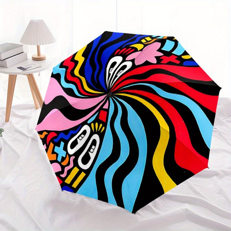 1pc Psychedelic Waves Automatic Open 8-Rib Windproof Umbrella, Travel & Commuting, Suitable for All Seasons
1pc Psychedelic Waves Automatic Open 8-Rib Windproof Umbrella, Travel & Commuting, Suitable for All Seasons