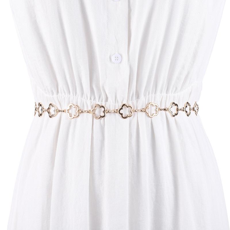 Metal Hook Adjustment Waist Chain Women S Dress Decorative Hollow Flower Thin Belt With Skirt Waist срібний
Metal Hook Adjustment Waist Chain Women S Dress Decorative Hollow Flower Thin Belt With Skirt Waist срібний