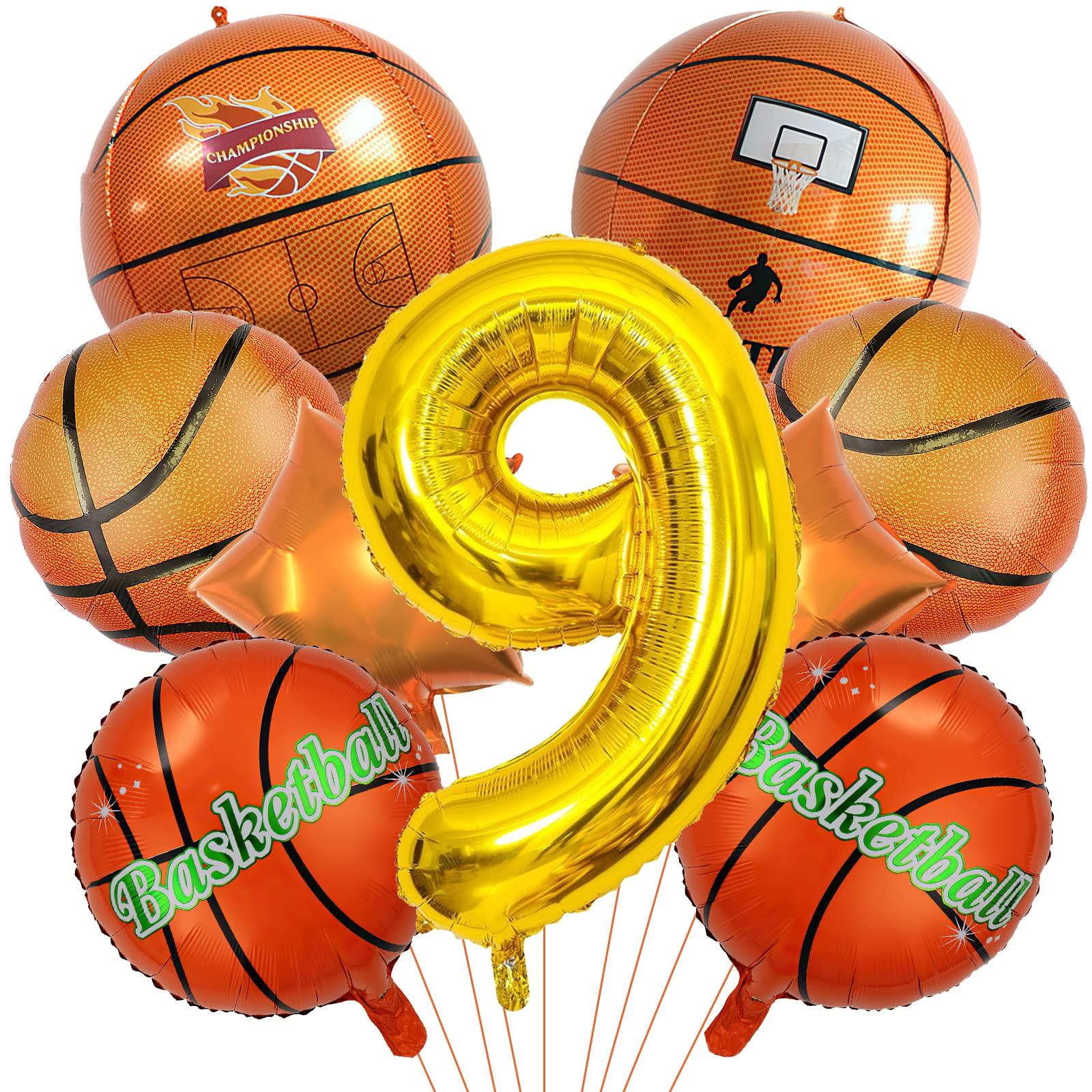 9Pcs Basketball Digital Balloon Set 22in 4D Sphere Balloons With 40 inch Number Sports Basketball Themed Birthday Party Supplies Number&40inch
9Pcs Basketball Digital Balloon Set 22in 4D Sphere Balloons With 40 inch Number Sports Basketball Themed Birthday Party Supplies Number&40inch