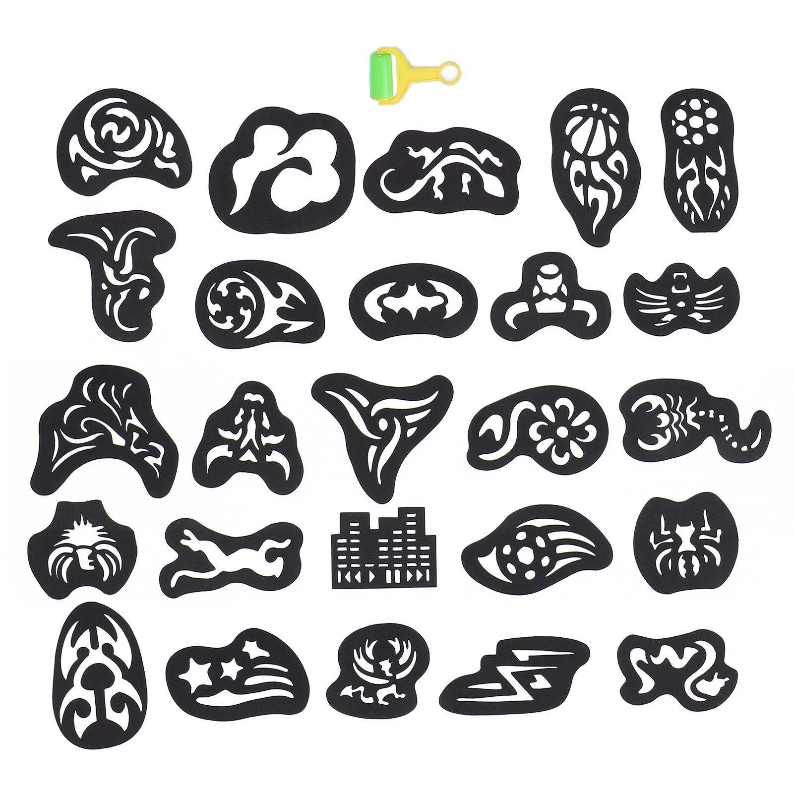 25pcs Tattoo Stencils Hair Tattoo Template Hair Coloring Shaping Mold Tool for Barber
25pcs Tattoo Stencils Hair Tattoo Template Hair Coloring Shaping Mold Tool for Barber
