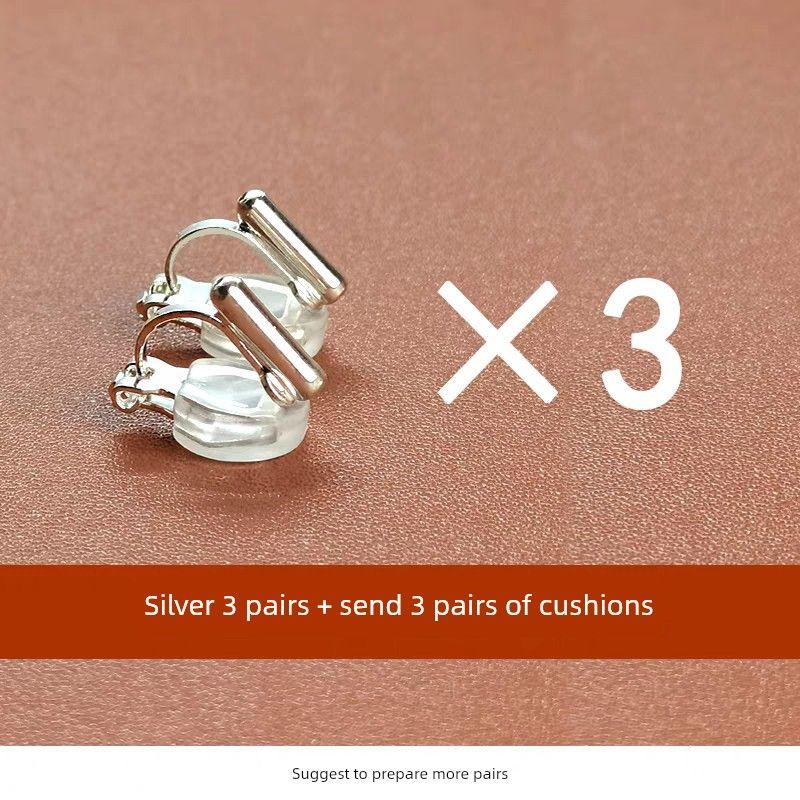Universal Ear Clip Converter Ear Clip Ear Clip Change Non-Pierced Earrings Artifact Invisible Triangle Clip Ear Clip DIY Accessories Triangle clip (ear clip converter) Silver 6
Universal Ear Clip Converter Ear Clip Ear Clip Change Non-Pierced Earrings Artifact Invisible Triangle Clip Ear Clip DIY Accessories Triangle clip (ear clip converter) Silver 6