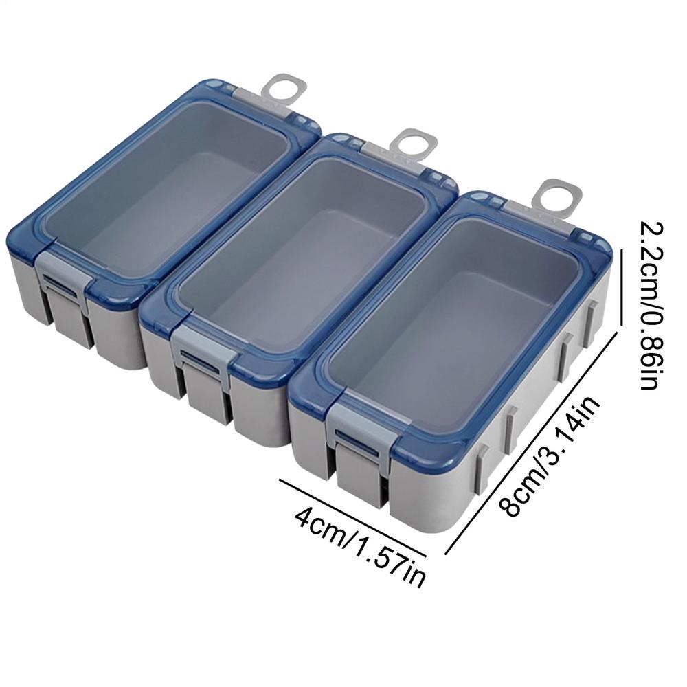 Fishing Tackle Box Organizer 3 Pieces Waterproof Lure Storage Multifunctional Glow In The Dark Portable Organizer For Jewelry темно-синього кольору
Fishing Tackle Box Organizer 3 Pieces Waterproof Lure Storage Multifunctional Glow In The Dark Portable Organizer For Jewelry темно-синього кольору
