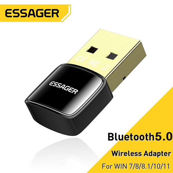 Essager USB Bluetooth 5.0 адаптер Ключ для ПК Ноутбук Динамік Бездротова миша Навушники Музика AUX Аудіо приймач Передавач чорний
Essager USB Bluetooth 5.0 адаптер Ключ для ПК Ноутбук Динамік Бездротова миша Навушники Музика AUX Аудіо приймач Передавач чорний