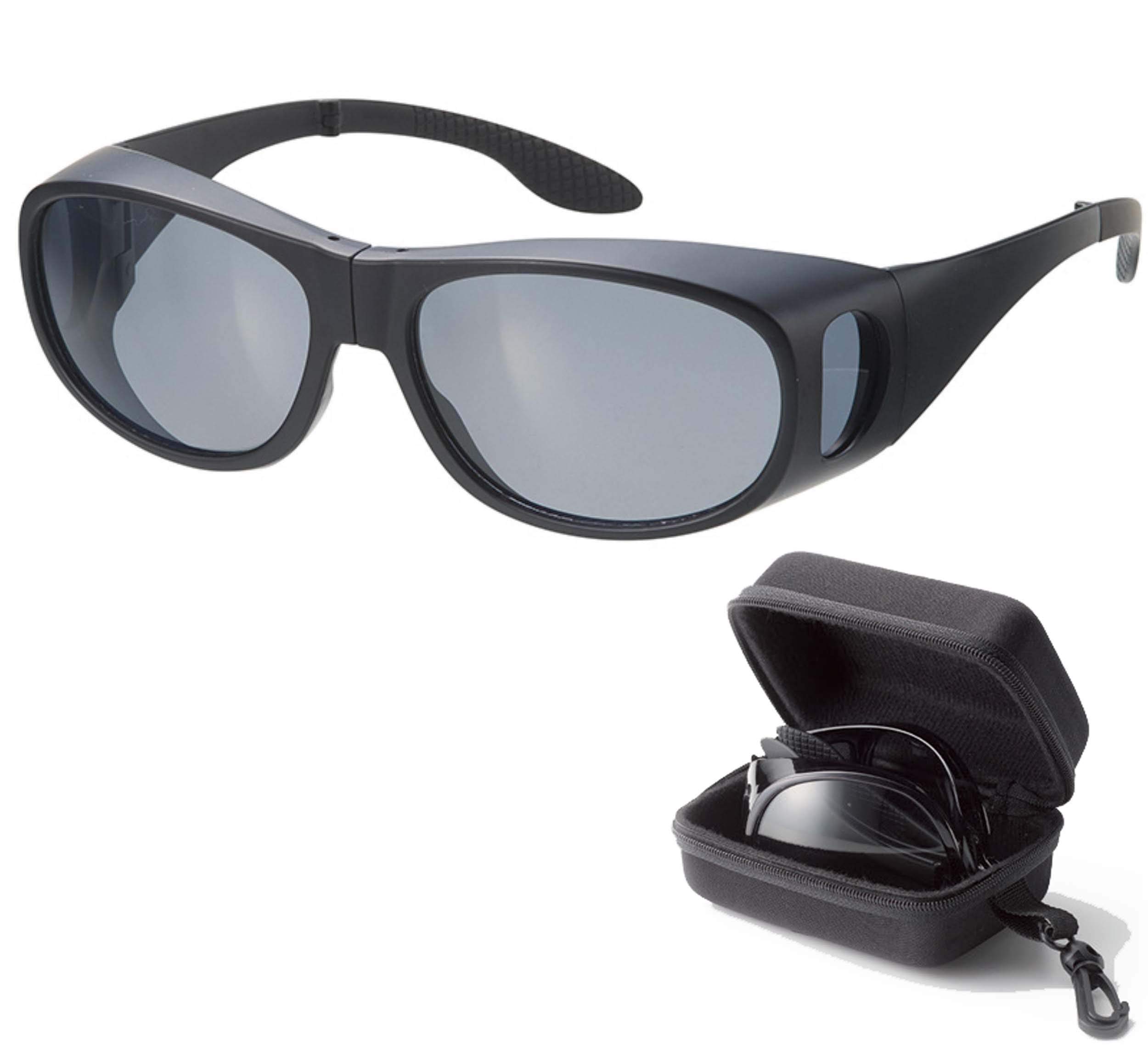 Megan Goggles Sunglasses UV Protection Polarized Overglasses Case Black Over-Glasses (Foldable, Portable, Semi-Hard Included) 6725-11 чорний
Megan Goggles Sunglasses UV Protection Polarized Overglasses Case Black Over-Glasses (Foldable, Portable, Semi-Hard Included) 6725-11 чорний