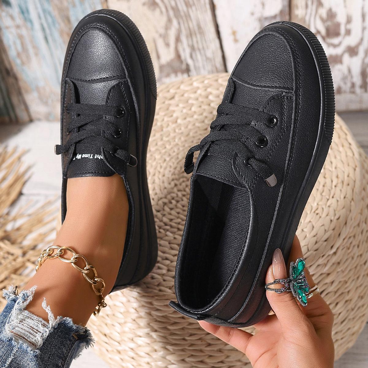 Women s sports shoes spring summer new style fashionable breathable round toe shallow mouth casual comfortable flat shoes 42 чёрный
Women s sports shoes spring summer new style fashionable breathable round toe shallow mouth casual comfortable flat shoes 42 чёрный