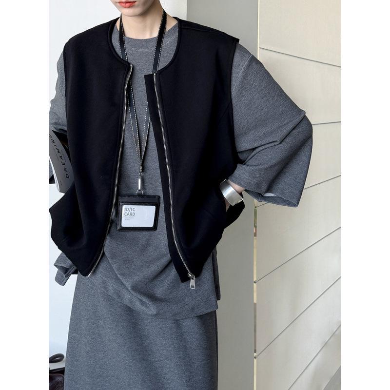 Оранжевый жилет-кардиган Zhi в стиле ретро с лоскутным дизайном для начала осени - Универсальный, свободный, стройнящий топ One Size
Оранжевый жилет-кардиган Zhi в стиле ретро с лоскутным дизайном для начала осени - Универсальный, свободный, стройнящий топ One Size