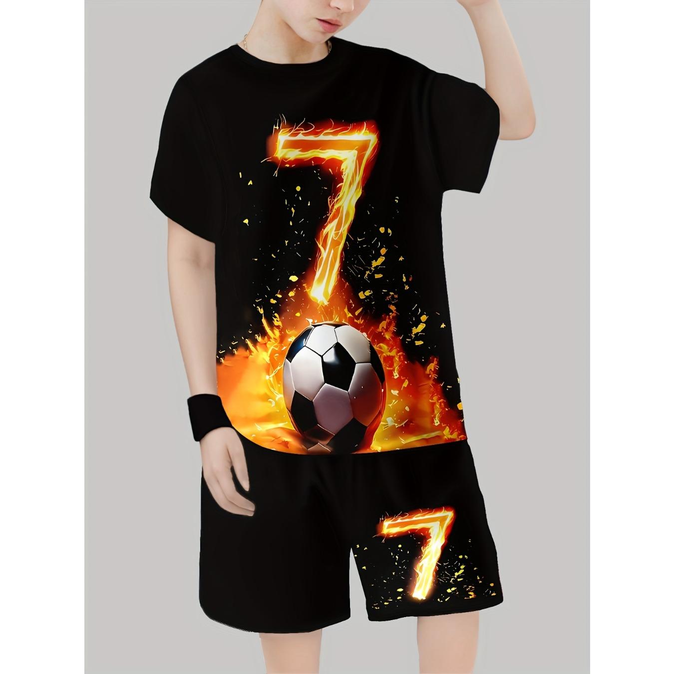 Fashionable 3D printed casual pullover, short sleeved shorts, sports shirt, boys outdoor T-shirt shorts 5-6Y
Fashionable 3D printed casual pullover, short sleeved shorts, sports shirt, boys outdoor T-shirt shorts 5-6Y