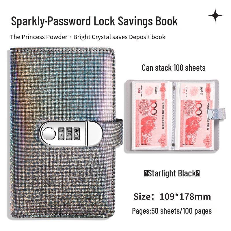 A6 Crystal Clear Savings Book with Password Money Clip, Large Capacity, 2026 New Model.
A6 Crystal Clear Savings Book with Password Money Clip, Large Capacity, 2026 New Model.