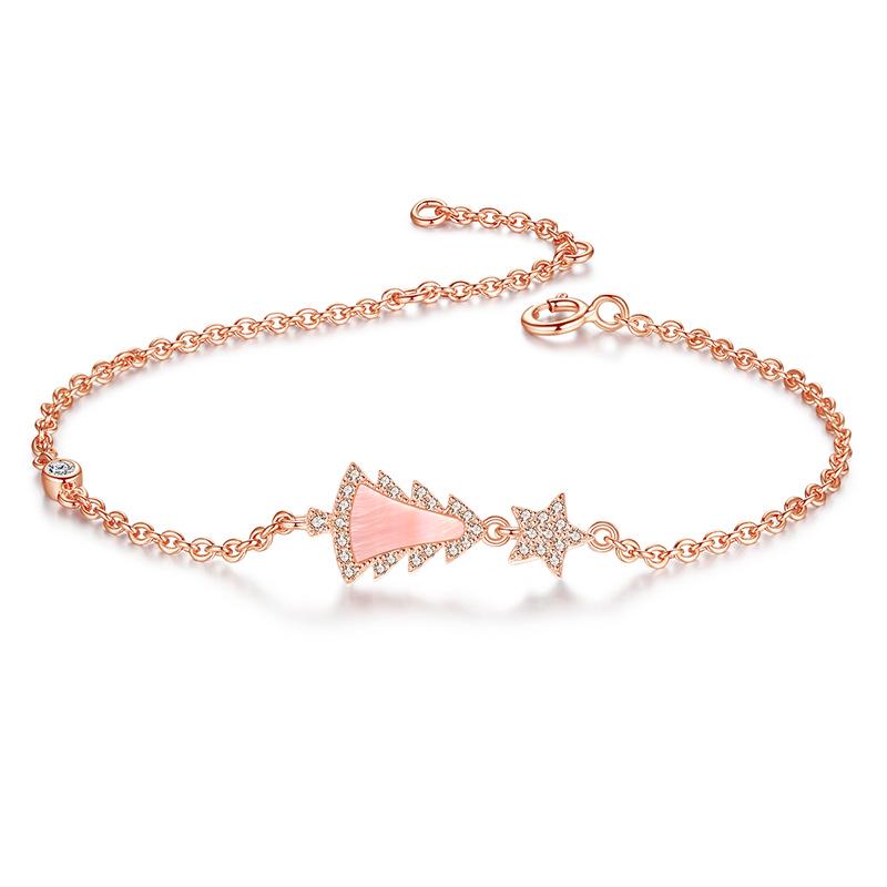 Korean Style Minimalist Sterling Silver Ferris Wheel Bracelet for Women: Bestie Christmas Tree Design Sterling Silver 925
Korean Style Minimalist Sterling Silver Ferris Wheel Bracelet for Women: Bestie Christmas Tree Design Sterling Silver 925