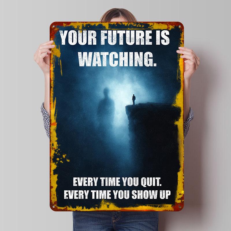 Your Future Is Watching Printed Poster Customized Wall Art Retro Vintage Metal Tin Signs for Living Room Decoration Wand Deko 7.9x11.8In(20x30cm)
Your Future Is Watching Printed Poster Customized Wall Art Retro Vintage Metal Tin Signs for Living Room Decoration Wand Deko 7.9x11.8In(20x30cm)