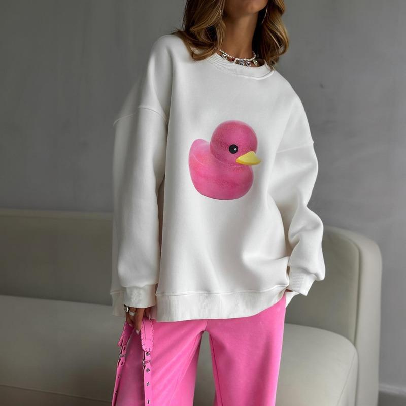 DIMANAF 2024 Autumn Plus Size Women Sweatshirts Long Sleeve Shirt Oversize Pullovers Loose Printing Casual Tops Tees S белый
DIMANAF 2024 Autumn Plus Size Women Sweatshirts Long Sleeve Shirt Oversize Pullovers Loose Printing Casual Tops Tees S белый