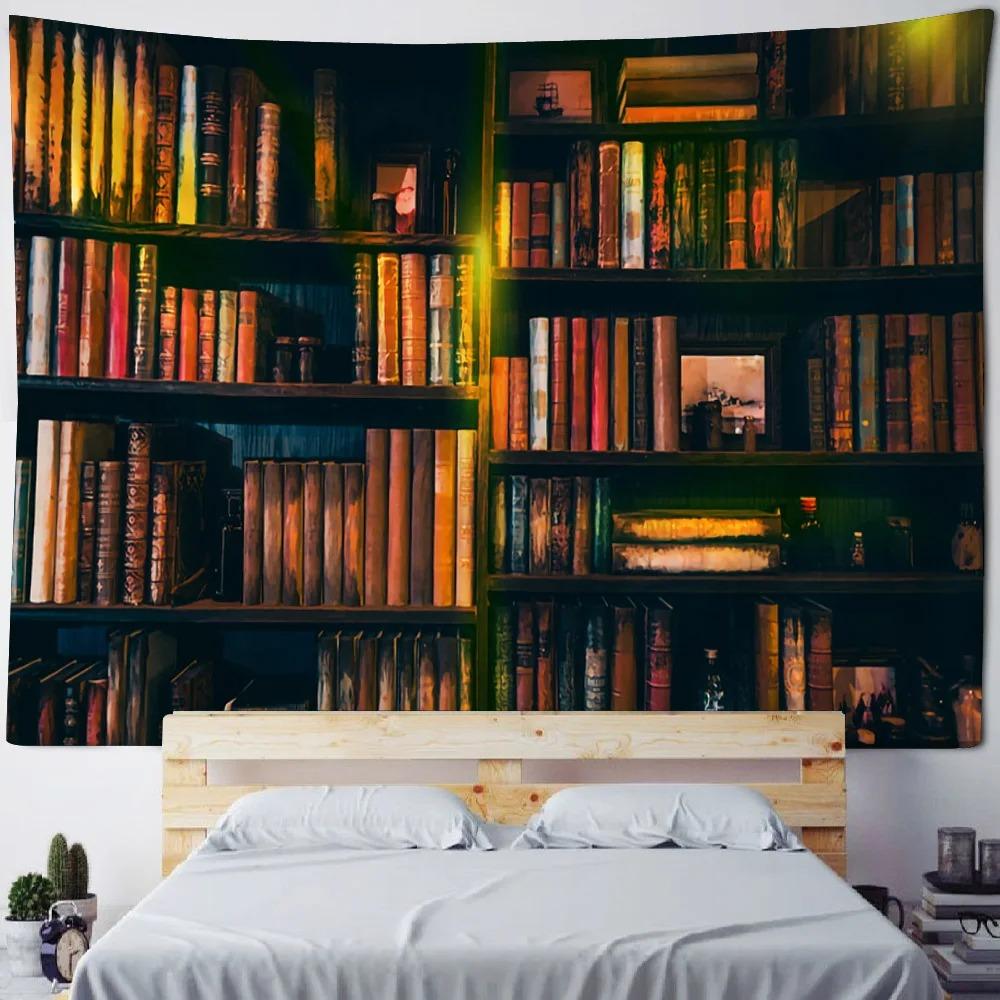 Гобелен для книжной полки в стиле ретро Гобелен для офиса, гостиной, украшения стен дома 100x75cm
Гобелен для книжной полки в стиле ретро Гобелен для офиса, гостиной, украшения стен дома 100x75cm
