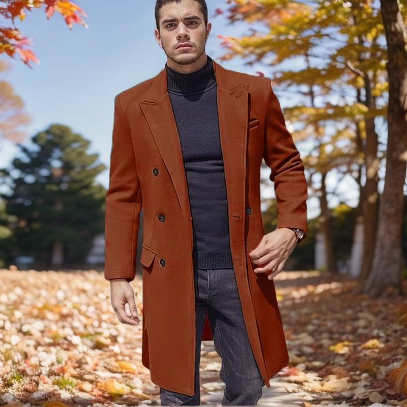 Пальто мужское шерстяное, большого размера, длинное, двубортное XL
Пальто мужское шерстяное, большого размера, длинное, двубортное XL