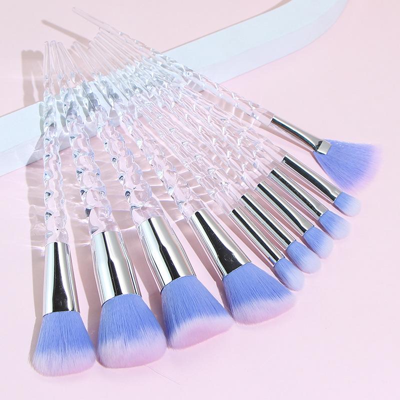 Набор рифленых кистей для макияжа Yise из 10 штук: Кристальная спиральная ручка кисти для румян «Единорог»
Набор рифленых кистей для макияжа Yise из 10 штук: Кристальная спиральная ручка кисти для румян «Единорог»