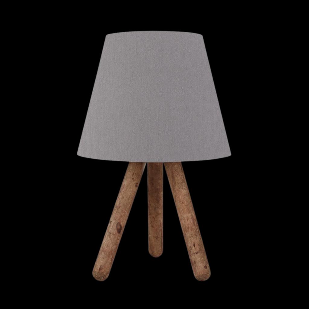 Three Leg Wooden Lampshade Gray Fabric Headboard Bedroom Children s Room Table Lamp
Three Leg Wooden Lampshade Gray Fabric Headboard Bedroom Children s Room Table Lamp