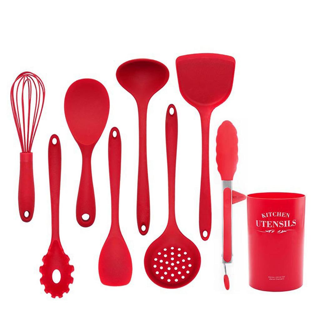 Silicone Cooking Tools Kitchen Utensils Heat resistant Nonstick Spatula/Shovel/Soup Spoon 9 PCS/ set
Silicone Cooking Tools Kitchen Utensils Heat resistant Nonstick Spatula/Shovel/Soup Spoon 9 PCS/ set