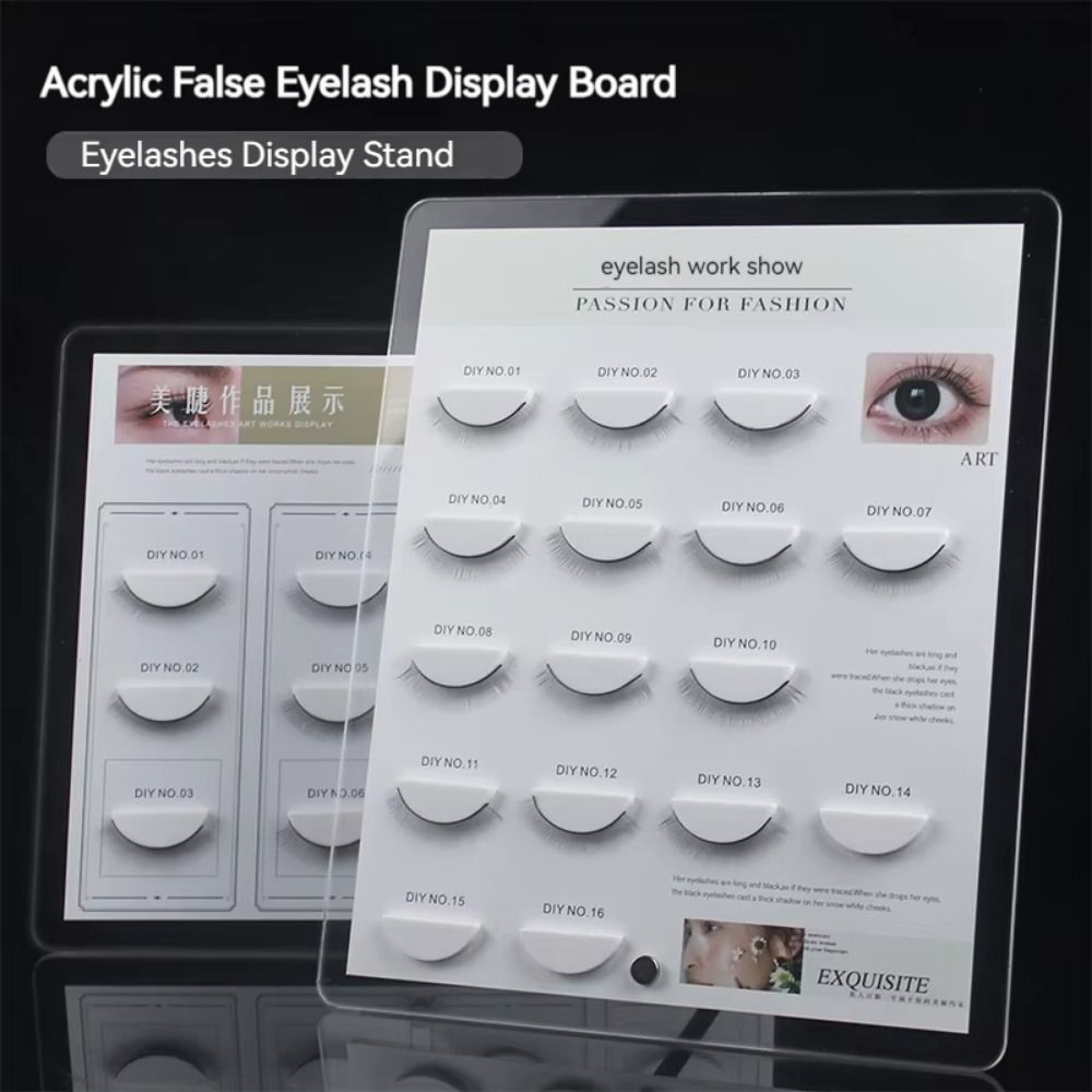 Detachable Eyelash Display Board Metal Stand Eye Lash Plate Acrylic Lash Holder Full Strip 10 Grids
Detachable Eyelash Display Board Metal Stand Eye Lash Plate Acrylic Lash Holder Full Strip 10 Grids