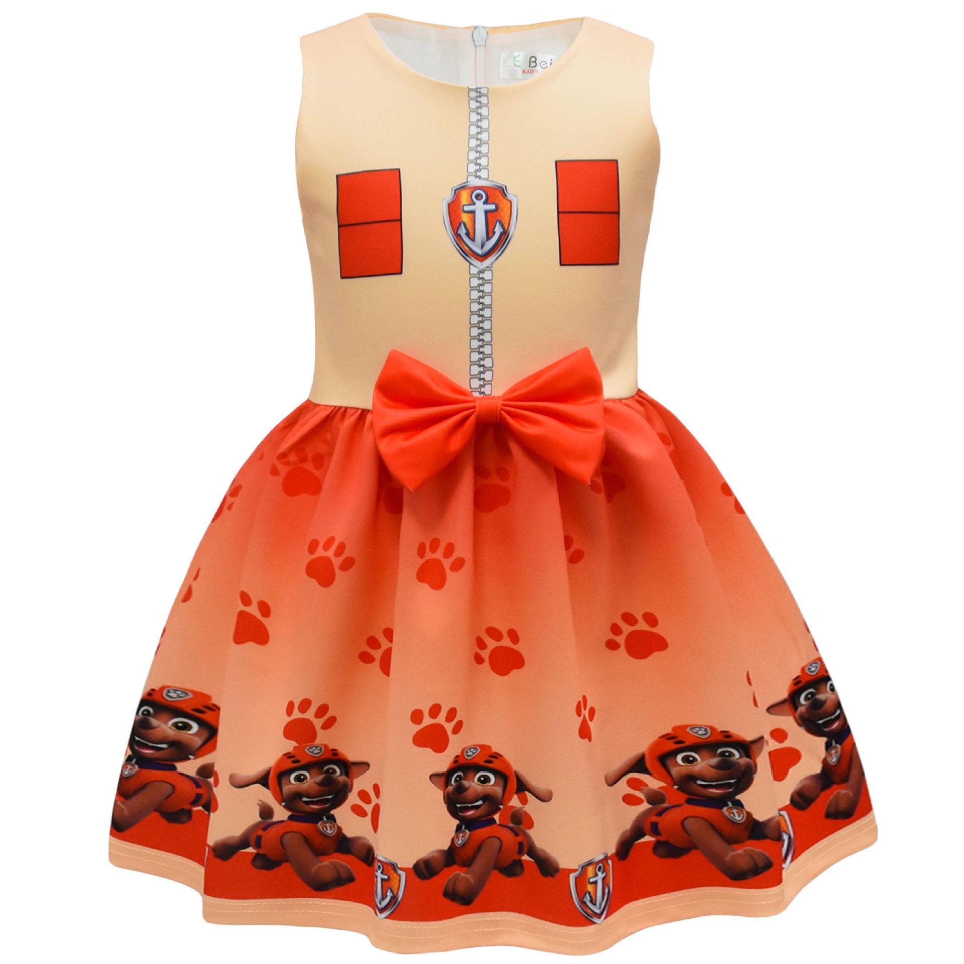 Available: Girls Bowknot Formal Dresses with Digital Cartoon Print Size 130
Available: Girls Bowknot Formal Dresses with Digital Cartoon Print Size 130