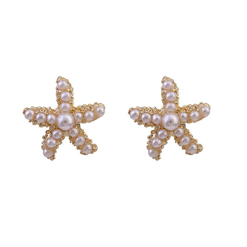 925 Silver Starfish & Pearl Earrings - Korean Minimalist Style
925 Silver Starfish & Pearl Earrings - Korean Minimalist Style