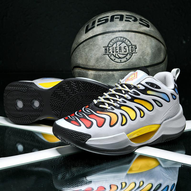 Friction sound actual combat basketball shoes rubber outsole cushioning high elastic sports shoes 2025 new youth training shoes 45
Friction sound actual combat basketball shoes rubber outsole cushioning high elastic sports shoes 2025 new youth training shoes 45