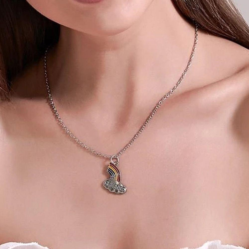 Gift Drip Oil Fashion Jewelry Pendant Rainbow Couple Jewelry Best Friend Necklace Friendship Choker
Gift Drip Oil Fashion Jewelry Pendant Rainbow Couple Jewelry Best Friend Necklace Friendship Choker