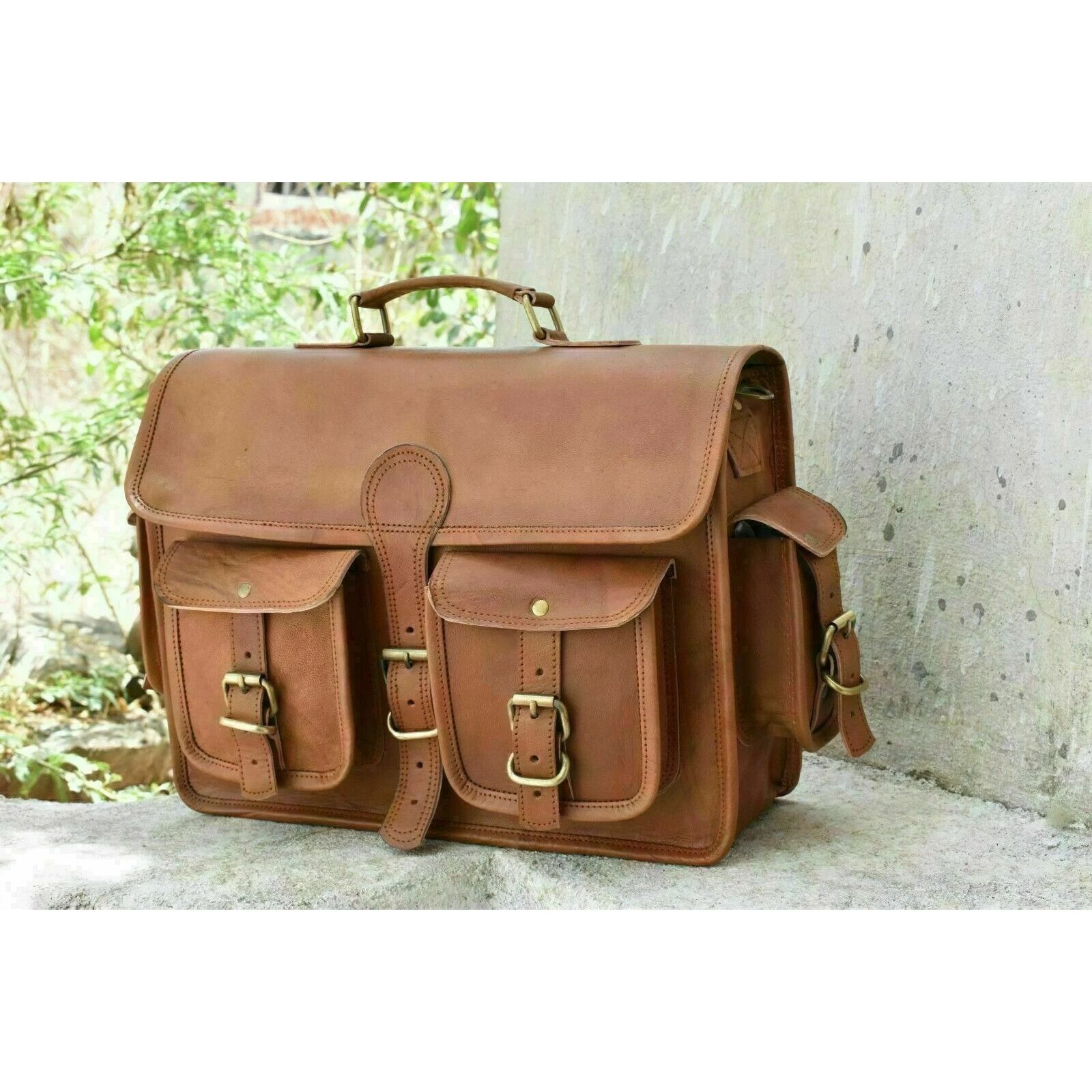 Кожаная Винтажная Сумка-Мессенджер Через Плечо, Сумка-Портфель для Ноутбука, Брендовая Новая Мужская 18 x 14 x 6 in
Кожаная Винтажная Сумка-Мессенджер Через Плечо, Сумка-Портфель для Ноутбука, Брендовая Новая Мужская 18 x 14 x 6 in