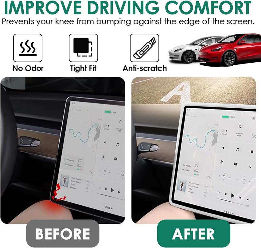 For Tesla Model 3 / Y Silicone Protective Frame Edge Cover Central Control Display Navigation Screen Protector Car Accessories чёрный
For Tesla Model 3 / Y Silicone Protective Frame Edge Cover Central Control Display Navigation Screen Protector Car Accessories чёрный