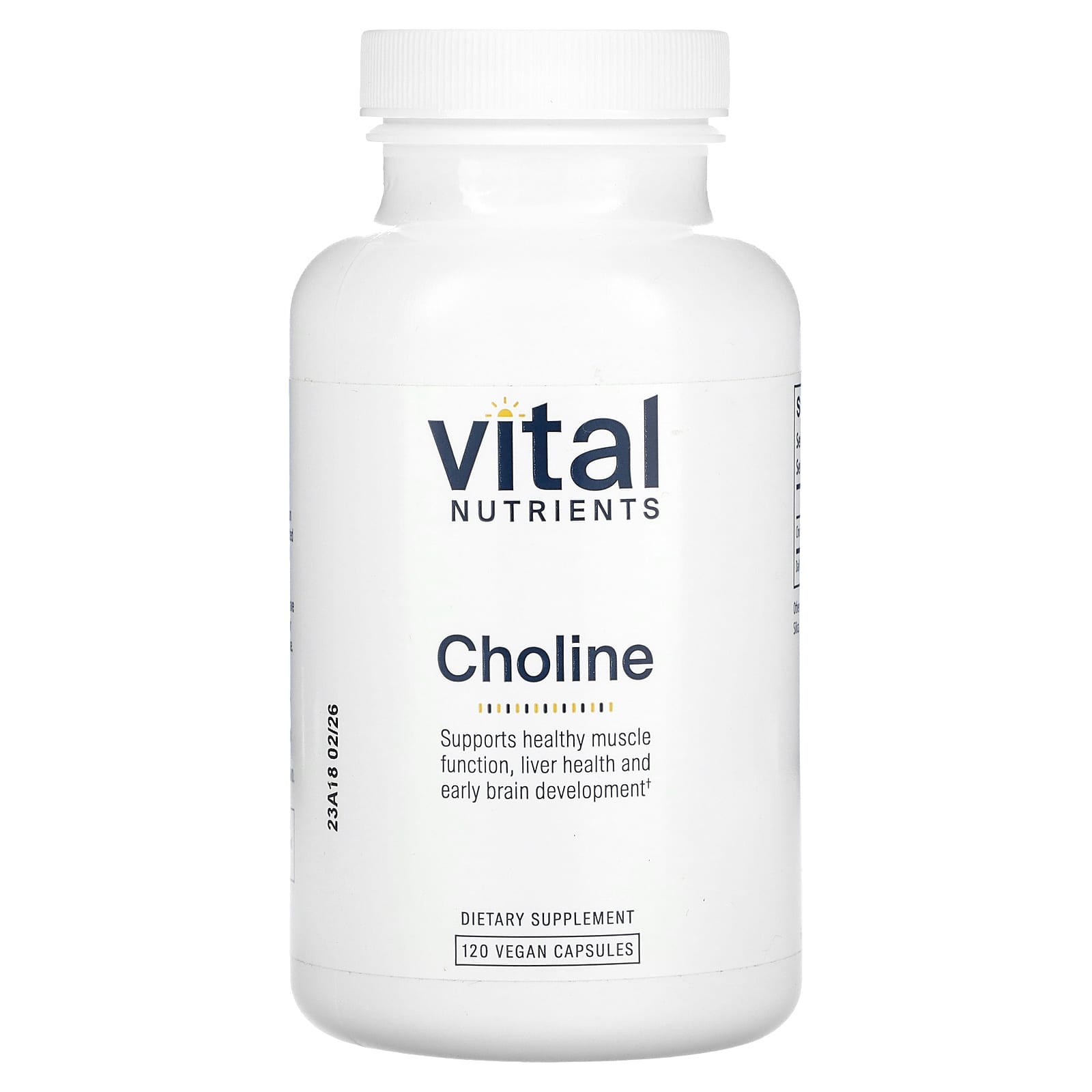 Vital Nutrients, холін, 550 мг, 120 овочевих капсул (275 мг в капсулі)
Vital Nutrients, холін, 550 мг, 120 овочевих капсул (275 мг в капсулі)
