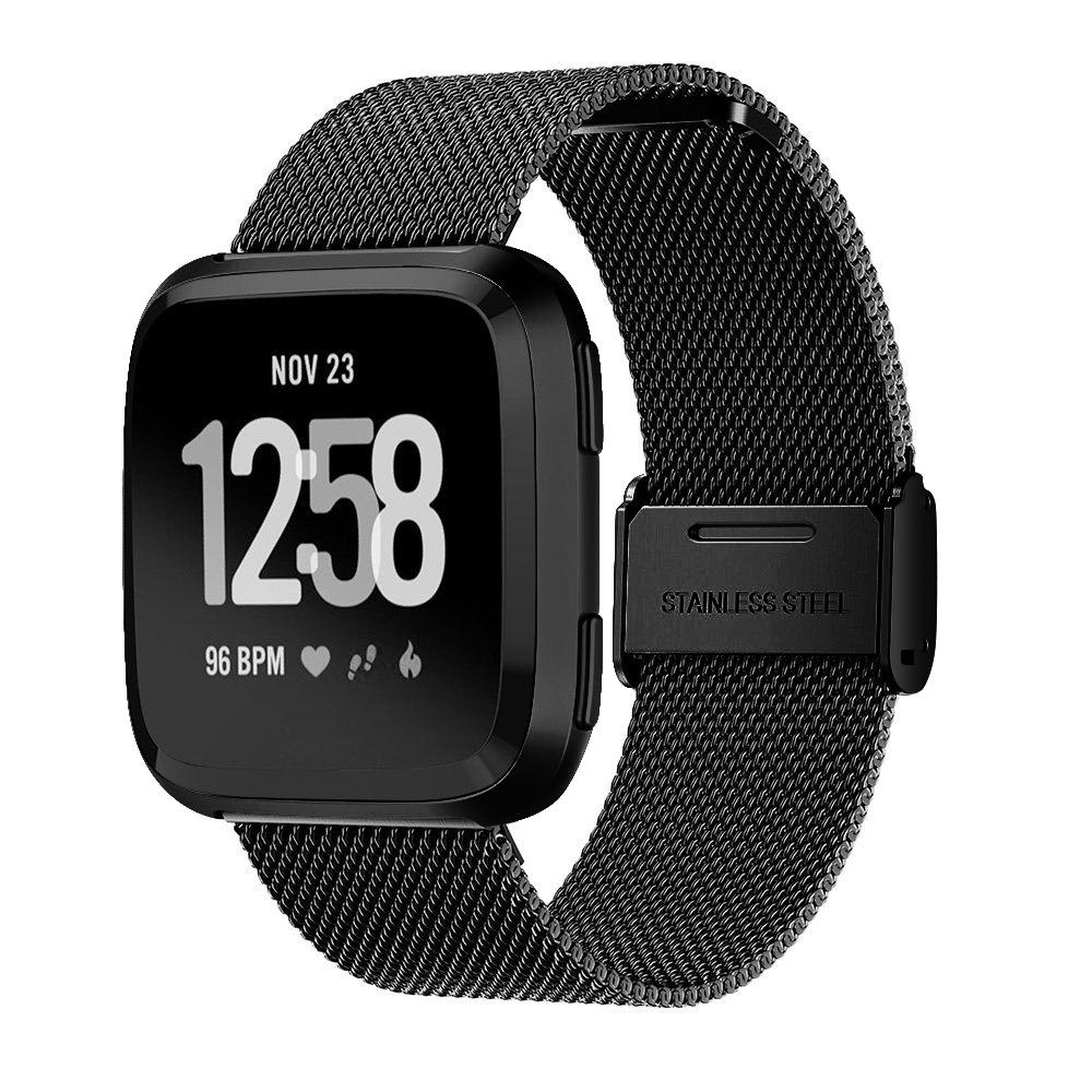 Luxury Milanese Band for Fitbit Versa/Versa 2/Versa Lite,Stainless Steel Watch Strap Replacement Black
Luxury Milanese Band for Fitbit Versa/Versa 2/Versa Lite,Stainless Steel Watch Strap Replacement Black