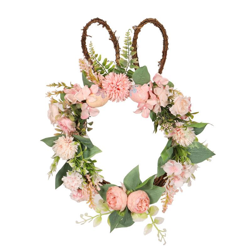 Easter Wreath Garland with Light Colorful Eggs Flower for Festival Holiday 35x45cm
Easter Wreath Garland with Light Colorful Eggs Flower for Festival Holiday 35x45cm