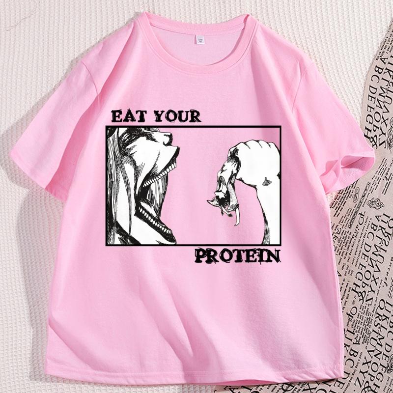 Eat Your Protein Anime TShirt for Unisex Women Casual Soft Oneck Short Sleeve Tshirt Unisex Clothing Y2k Streetwear Ropa Hombre M
Eat Your Protein Anime TShirt for Unisex Women Casual Soft Oneck Short Sleeve Tshirt Unisex Clothing Y2k Streetwear Ropa Hombre M