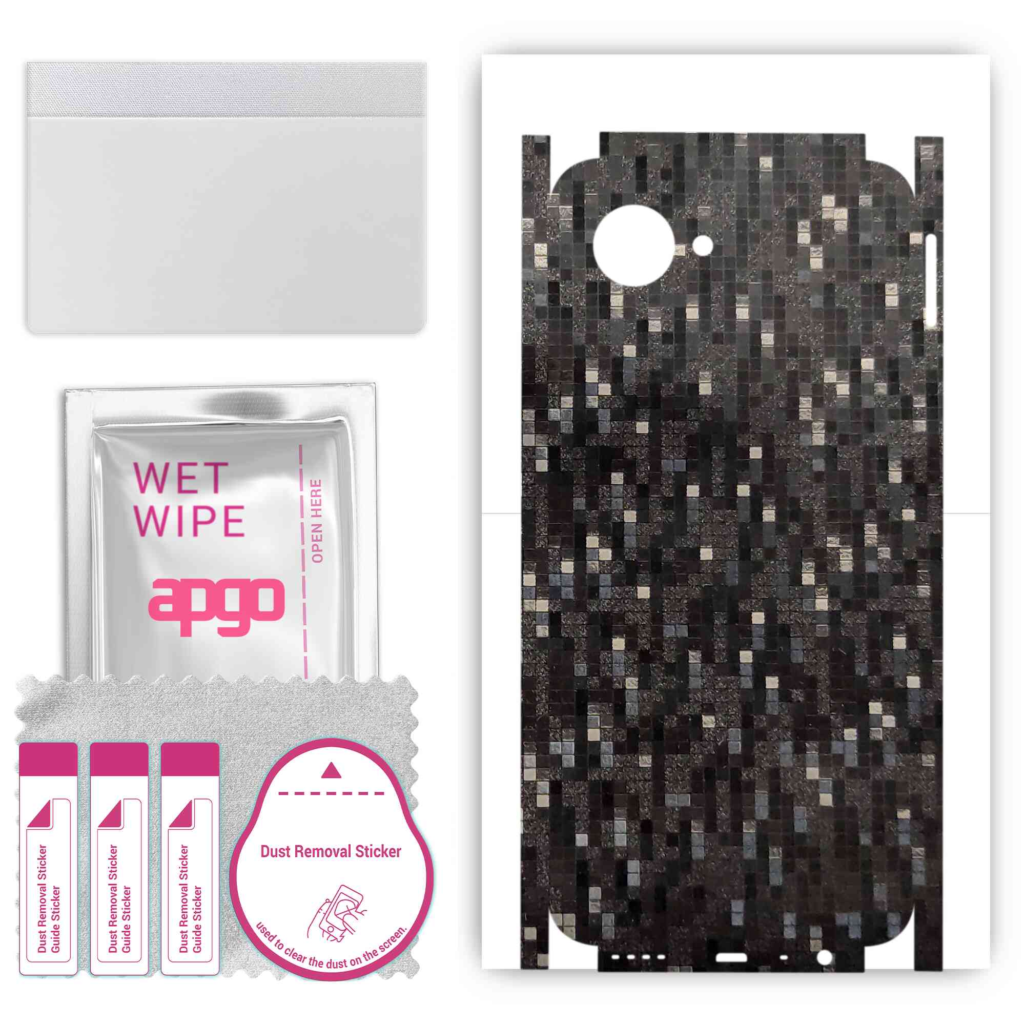 apgo Protective Skin Sticker for the back+sides compatible with Realme C30, Full Wrap Film, Foil, Vinyl - Pattern Carbon Black Pixel
apgo Protective Skin Sticker for the back+sides compatible with Realme C30, Full Wrap Film, Foil, Vinyl - Pattern Carbon Black Pixel