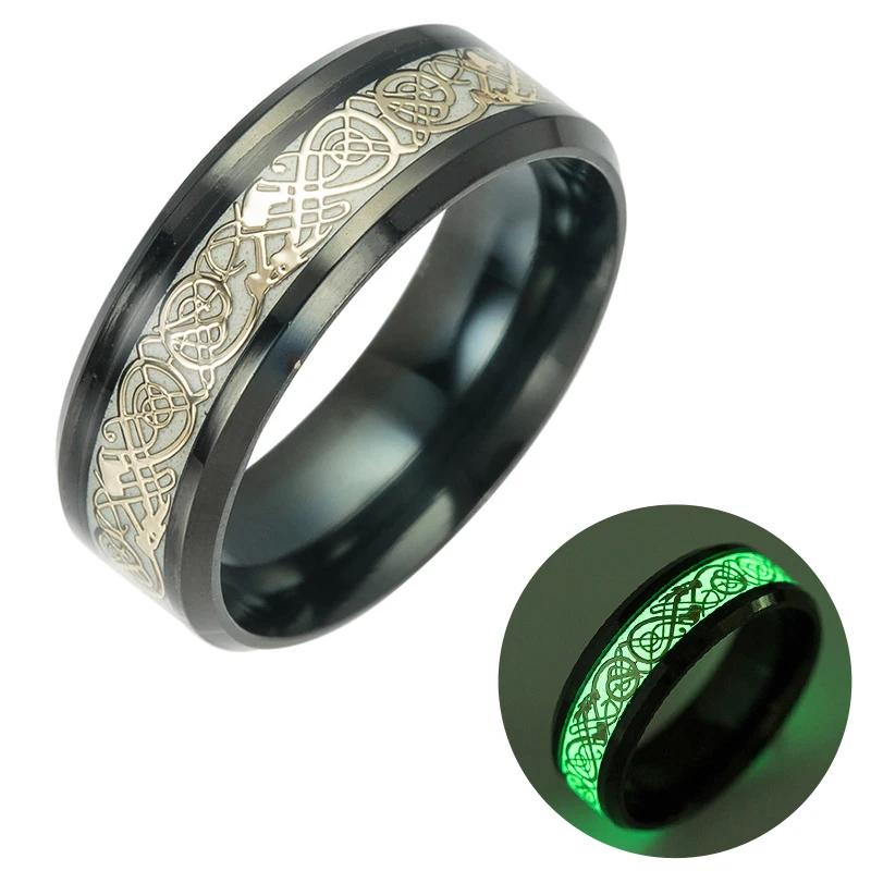 Luminous Stainless Steel Dragon Patterned Celtic Ring for Men and Women Halloween Party Gifts 13
Luminous Stainless Steel Dragon Patterned Celtic Ring for Men and Women Halloween Party Gifts 13