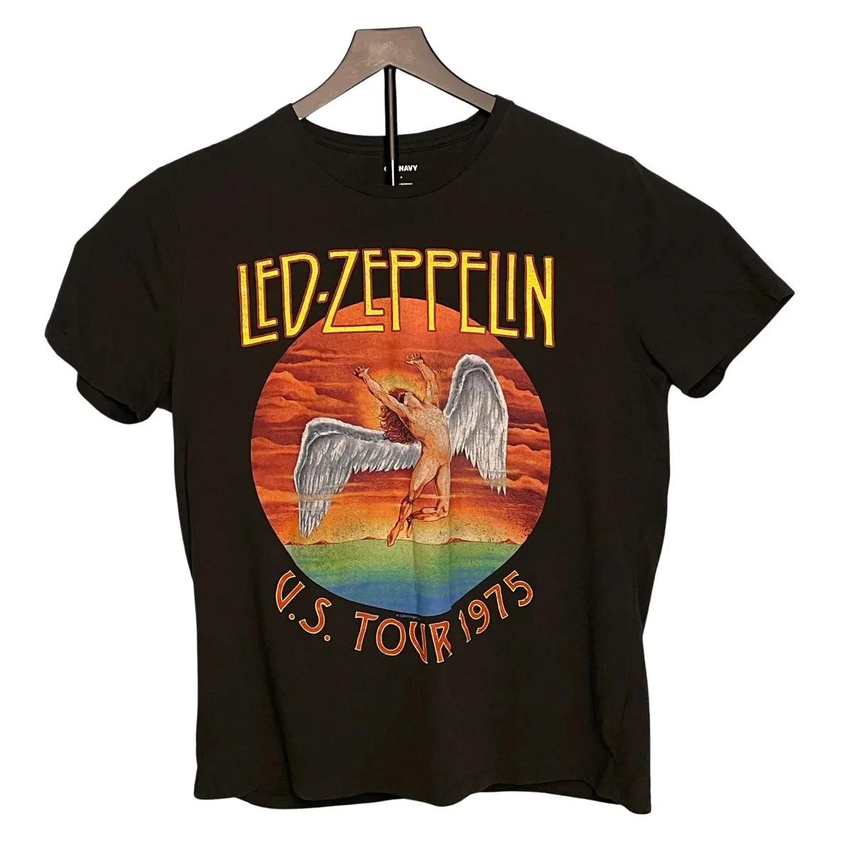 Led Zeppelin 1975 Tour Graphic T Shirt Rock Band Vintage Style Streetwear S
Led Zeppelin 1975 Tour Graphic T Shirt Rock Band Vintage Style Streetwear S