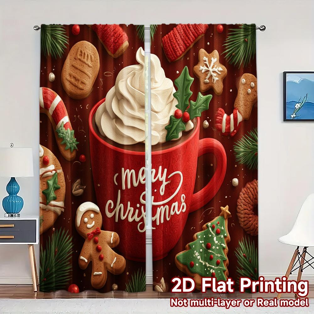 2D Flat Printing JIT 2pcs Curtains (Without Rod) Festive Mug Popular Curtains&Drapes Versatile Fabric Curtains Thermal 100*130 Rod Pocket 1pcs
2D Flat Printing JIT 2pcs Curtains (Without Rod) Festive Mug Popular Curtains&Drapes Versatile Fabric Curtains Thermal 100*130 Rod Pocket 1pcs