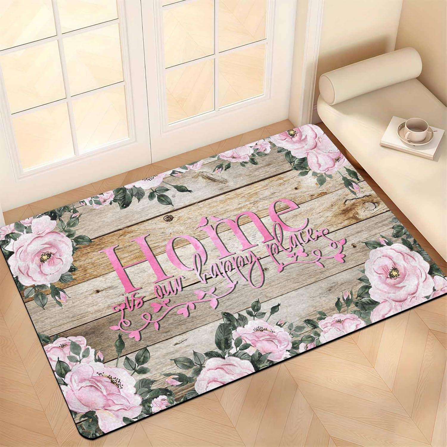 Wood Home Floral Welcome Mat Anti-Slip Carpet for Bathroom Kitchen Bedroom Living Room Entrance Rug Home Decor Doormat 30x50cm
Wood Home Floral Welcome Mat Anti-Slip Carpet for Bathroom Kitchen Bedroom Living Room Entrance Rug Home Decor Doormat 30x50cm