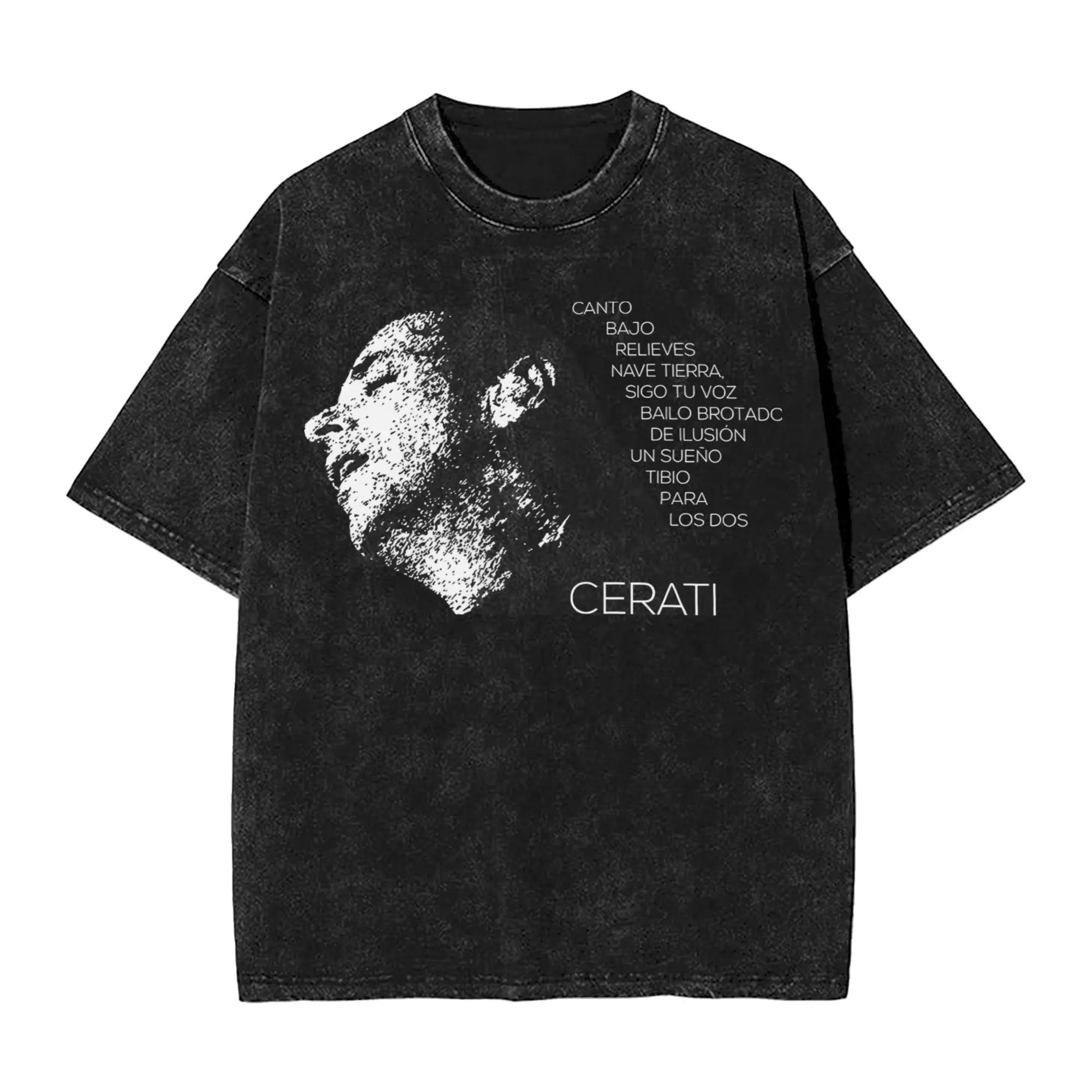 Legend Rock Singer Gustavo Cerati Graphic Print Vintage Washed TShirt Women Unisex Oversize Streetwear Style Cotton Summer New Tee S
Legend Rock Singer Gustavo Cerati Graphic Print Vintage Washed TShirt Women Unisex Oversize Streetwear Style Cotton Summer New Tee S