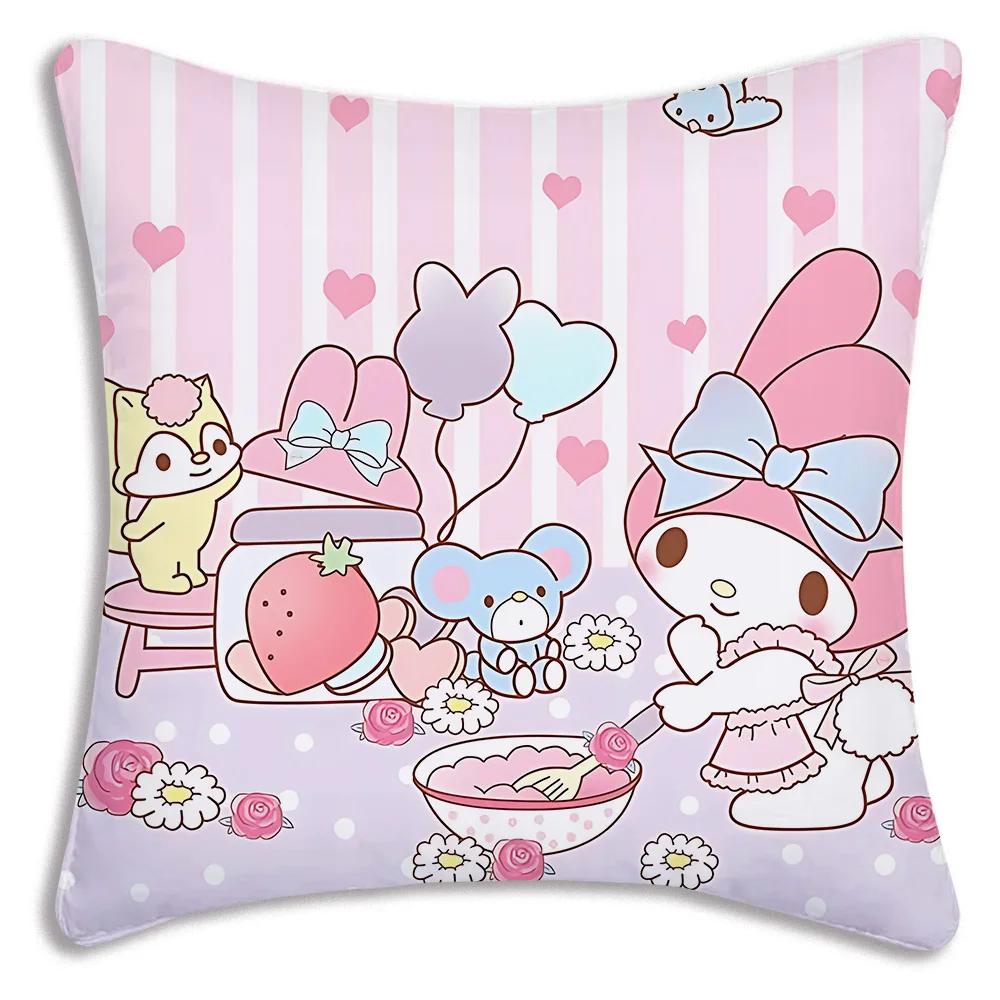 Cute cartoon My Melody Pillow Covers Cartoon Sanrios Sofa Decorative Home Printing Cute Cushion Cover 40cmx40cm
Cute cartoon My Melody Pillow Covers Cartoon Sanrios Sofa Decorative Home Printing Cute Cushion Cover 40cmx40cm