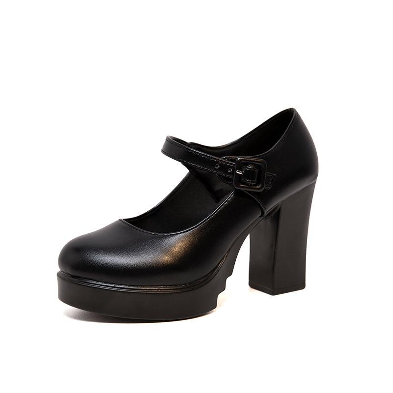 Shoes Black medium heel single shoes model catwalk shoes soft sole leather shoes thick heel large size high heels 35 чёрный
Shoes Black medium heel single shoes model catwalk shoes soft sole leather shoes thick heel large size high heels 35 чёрный