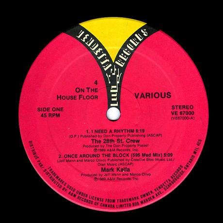 12inch Record VARIOUS - 4 On The House Floor VE67000 Vendetta Record 1989 Canada Dance & Electronica Used
12inch Record VARIOUS - 4 On The House Floor VE67000 Vendetta Record 1989 Canada Dance & Electronica Used