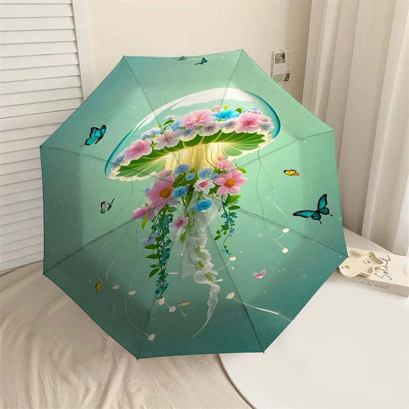 1PC flower jellyfishAutomatic Open/Close Umbrella with Windproof, 8-Rib Sturdy Canopy, Durable Ribs, Fashionable Design1275A
1PC flower jellyfishAutomatic Open/Close Umbrella with Windproof, 8-Rib Sturdy Canopy, Durable Ribs, Fashionable Design1275A