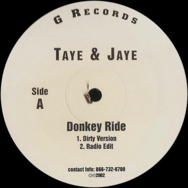 12-дюймовая пластинка TAYE & JAYE - Donkey Ride none G Records 2002 США Рэп и хип-хоп/R&B
12-дюймовая пластинка TAYE & JAYE - Donkey Ride none G Records 2002 США Рэп и хип-хоп/R&B