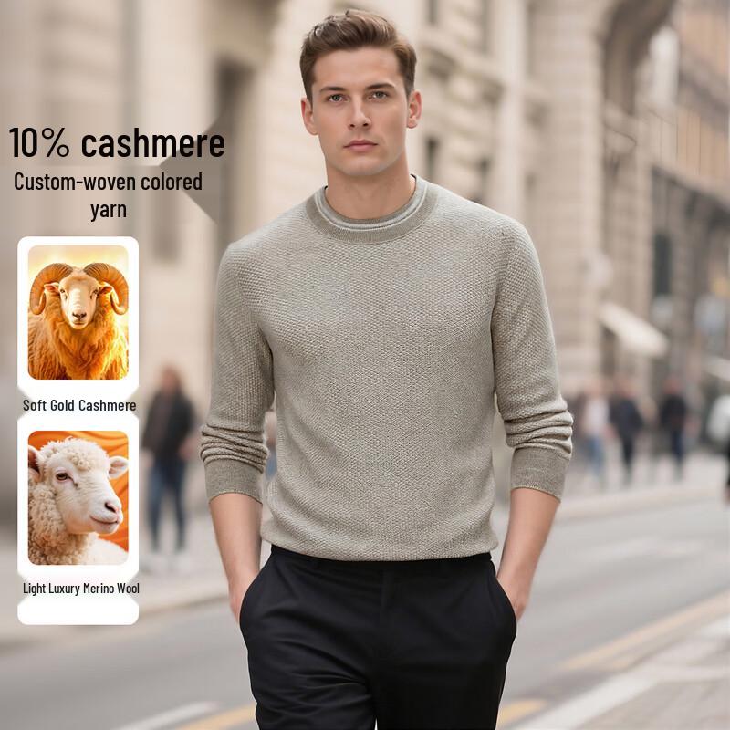 Мужской свитер Shanshan из 10% кашемира и 90% шерсти, теплый, с круглым вырезом 2XL
Мужской свитер Shanshan из 10% кашемира и 90% шерсти, теплый, с круглым вырезом 2XL