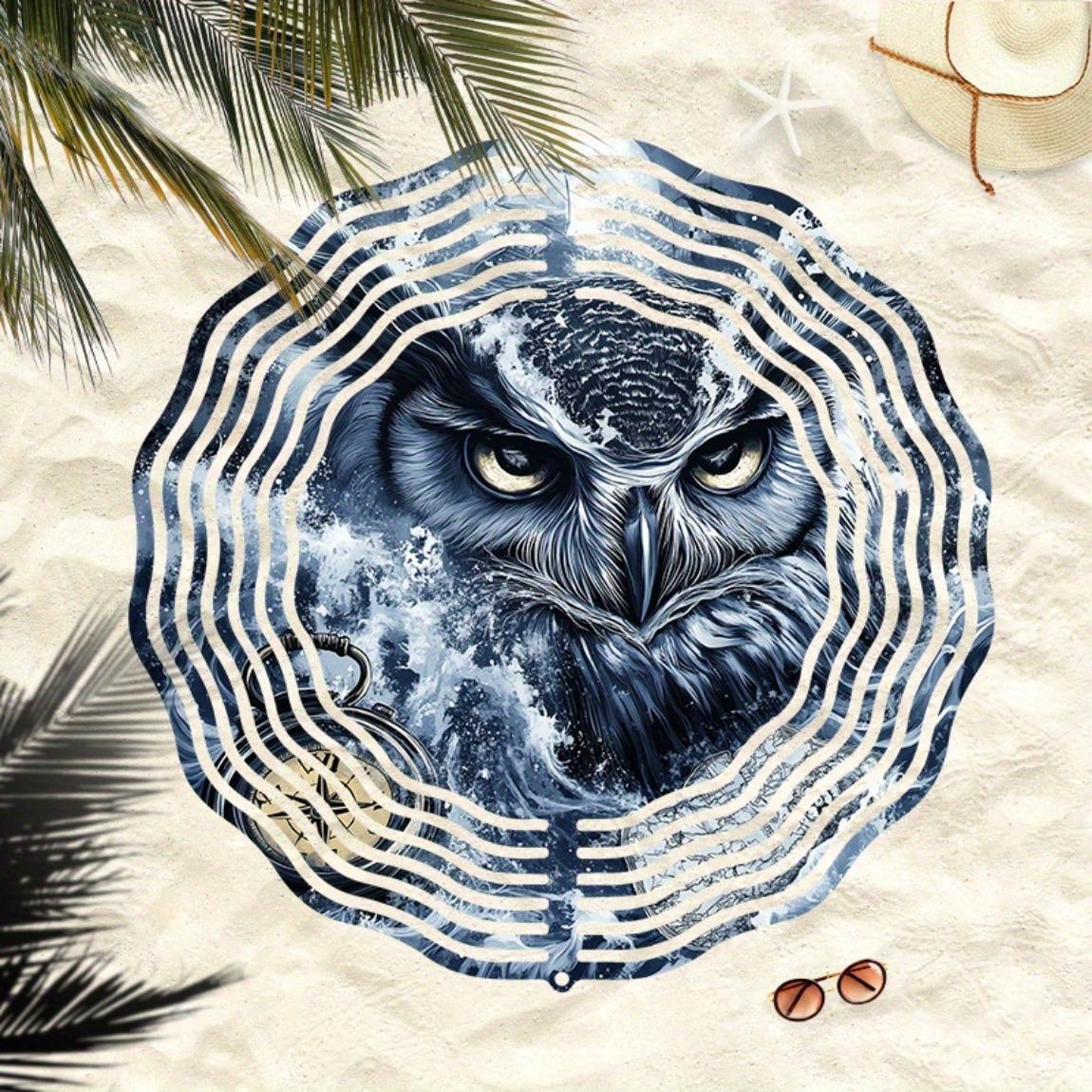 3D Metal Mandala Wind Spinner Sailor Owl Design Outdoor Garden Patio Decor Hanging Wind Chime No Power Needed Easy to Install
3D Metal Mandala Wind Spinner Sailor Owl Design Outdoor Garden Patio Decor Hanging Wind Chime No Power Needed Easy to Install