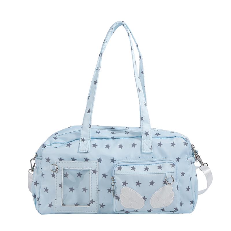 Kawaii Pink Star Print Shoulder Bag for Women Cute Angel Wing Decor Nylon Tote Bag Large Capacity Crossbody Bag School Travel небесно-голубой
Kawaii Pink Star Print Shoulder Bag for Women Cute Angel Wing Decor Nylon Tote Bag Large Capacity Crossbody Bag School Travel небесно-голубой