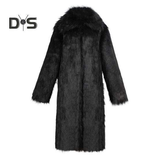 Мужское длинное пальто из искусственного меха с отворотом и длинным рукавом, ветрозащитное пальто с открытым передом, утолщенное теплое пальто из искусственного меха L чёрный
Мужское длинное пальто из искусственного меха с отворотом и длинным рукавом, ветрозащитное пальто с открытым передом, утолщенное теплое пальто из искусственного меха L чёрный