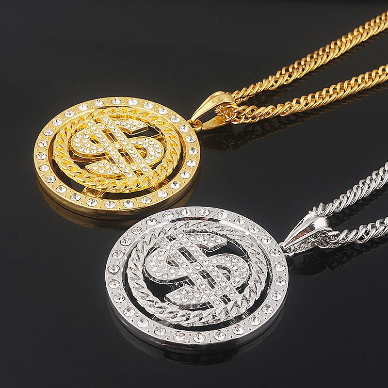 Big Rotatable US Dollar Money Sign Pendant Necklace Men Rapper Hip Hop Punk Long Chain Necklace Women Statement Necklace Gift
Big Rotatable US Dollar Money Sign Pendant Necklace Men Rapper Hip Hop Punk Long Chain Necklace Women Statement Necklace Gift