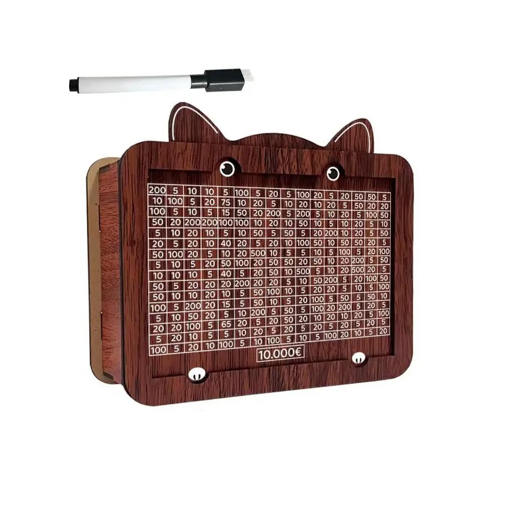 Wooden Kitten Bank Money Box 1000/2000/3000/5000/10000 Euro Erasable Savings With Cash Challenge Storage Pen Case U5O8
Wooden Kitten Bank Money Box 1000/2000/3000/5000/10000 Euro Erasable Savings With Cash Challenge Storage Pen Case U5O8